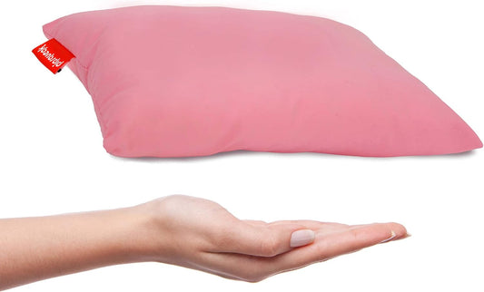 Pipsqueak Microfiber Pillow - Small, Mini, Tiny - 11 x 7 in - Perfect for Travel, Cars, Airplanes, Camping, Dogs, Toddlers, Kids, Lumbar, Knees and Neck - Ages 2 Yrs and Up