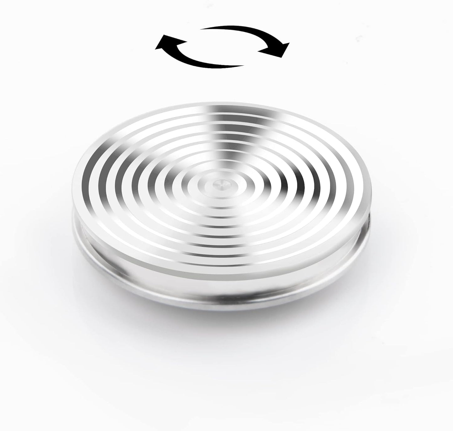 TOMAZON Kinetic Desk Spinning Toy, Stainless Steel Rotating Motion Coin, Optical Illusion Spinning Top for Office Anxiety Stress Relief, Portable ADHD Little Fidget Toys Gift for Adults & Kids(C)