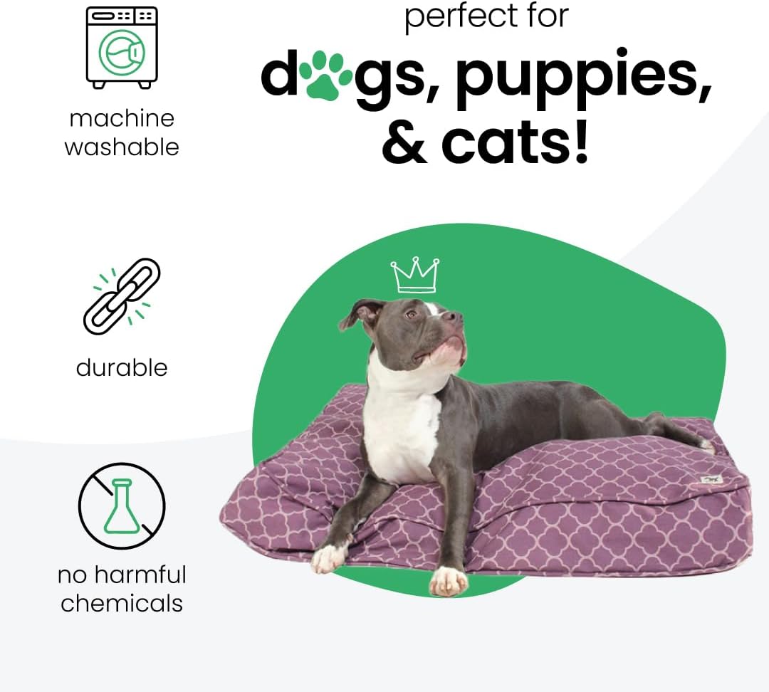 Molly Mutt Large Crib Mattress Cover - Royals Print - Measures 27”x52”x5”- 100% Cotton - Durable - Breathable - Sustainable - Machine Washable Dog Bed Cover