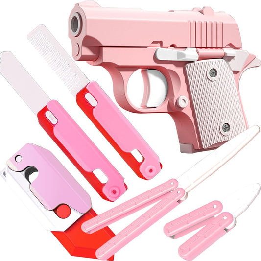 Fidget Gun Toy, Fidget Blaster Gun 1911 Titan Stress Shot ADHD Gun, 3D Printed Stress Anxiety Relief Pistol Toys