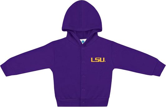 Creative Knitwear College Baby Snap Hooded Jacket - Team Logo, Multiple Colors, for Boys & Girls, (0-24 Months)