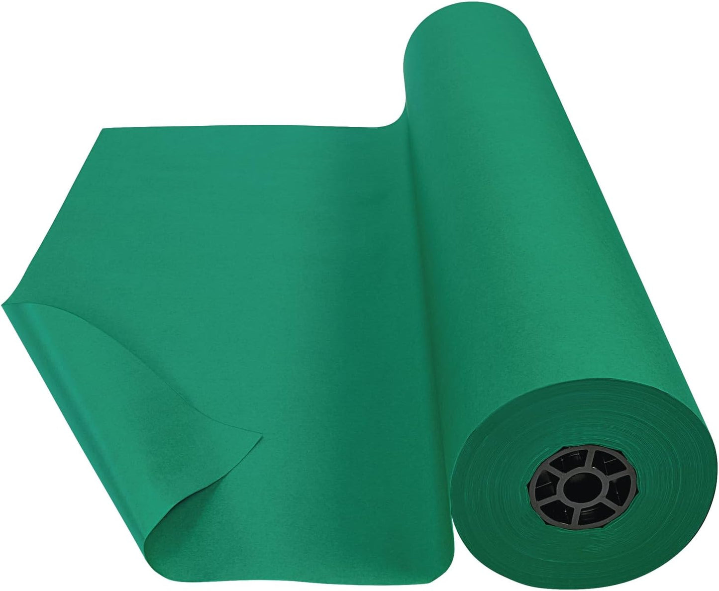 Colorations Arts and Crafts Paper Roll - 36" x 1000', Holiday Green, Dual Surface, Markers, Finger Paints, Painting, Watercolors, Acrylic Paints, Wall Art, Bulletin Board Paper, Crafts (Item # DSHG)