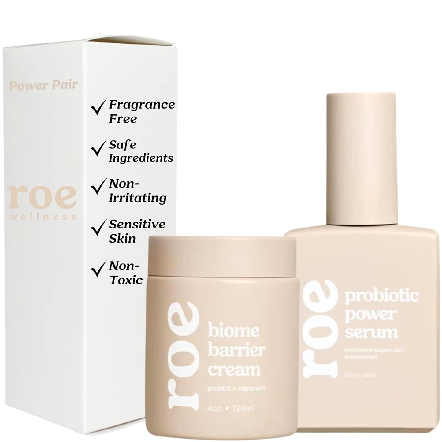 Baby Cream & Baby Serum Power Pair Biome Barrier | For All Skin & Ages | Hydrating Body, Face, Dry Irritated Skin Toddlers, Newborns Skincare (Power Pair)