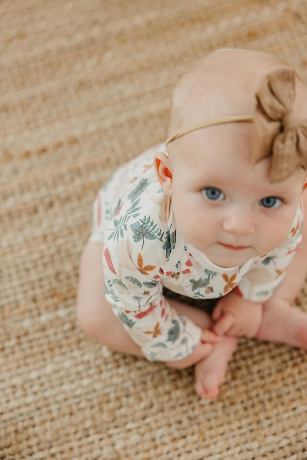 Copper Pearl Long Sleeve Bodysuit Baby: Ultra Soft Baby for Newborns, Boys, and Girls - Stylish, Comfortable, Overlap Shoulders, Premium Knit Fabric - 3-6 Months, Ivy
