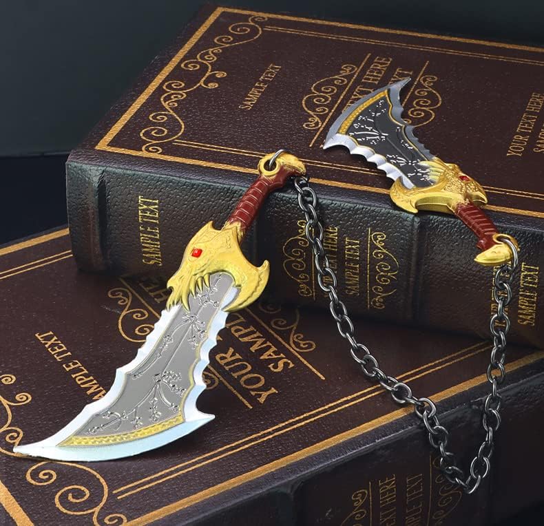 God of War Ragnarök Kratos Blades of Chaos Action Figures Game Toy Collection Keychain Desk Decoration Backpack Pendant Gift