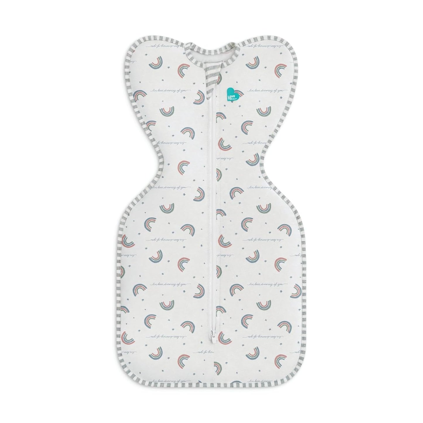Love to Dream Swaddle UP, Baby Sleep Sack, Self-Soothing Swaddles for Newborns, Get Longer Sleep, Snug Fit Helps Calm Startle Reflex, New Born Essentials for Baby, 1.0 TOG, 5-8.5 lbs, Rainbow Dream