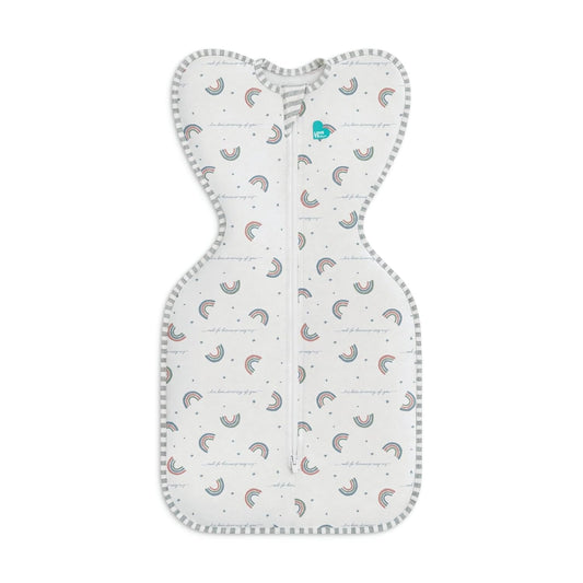 Love to Dream Swaddle UP, Baby Sleep Sack, Self-Soothing Swaddles for Newborns, Get Longer Sleep, Snug Fit Helps Calm Startle Reflex, New Born Essentials for Baby, 1.0 TOG, 5-8.5 lbs, Rainbow Dream