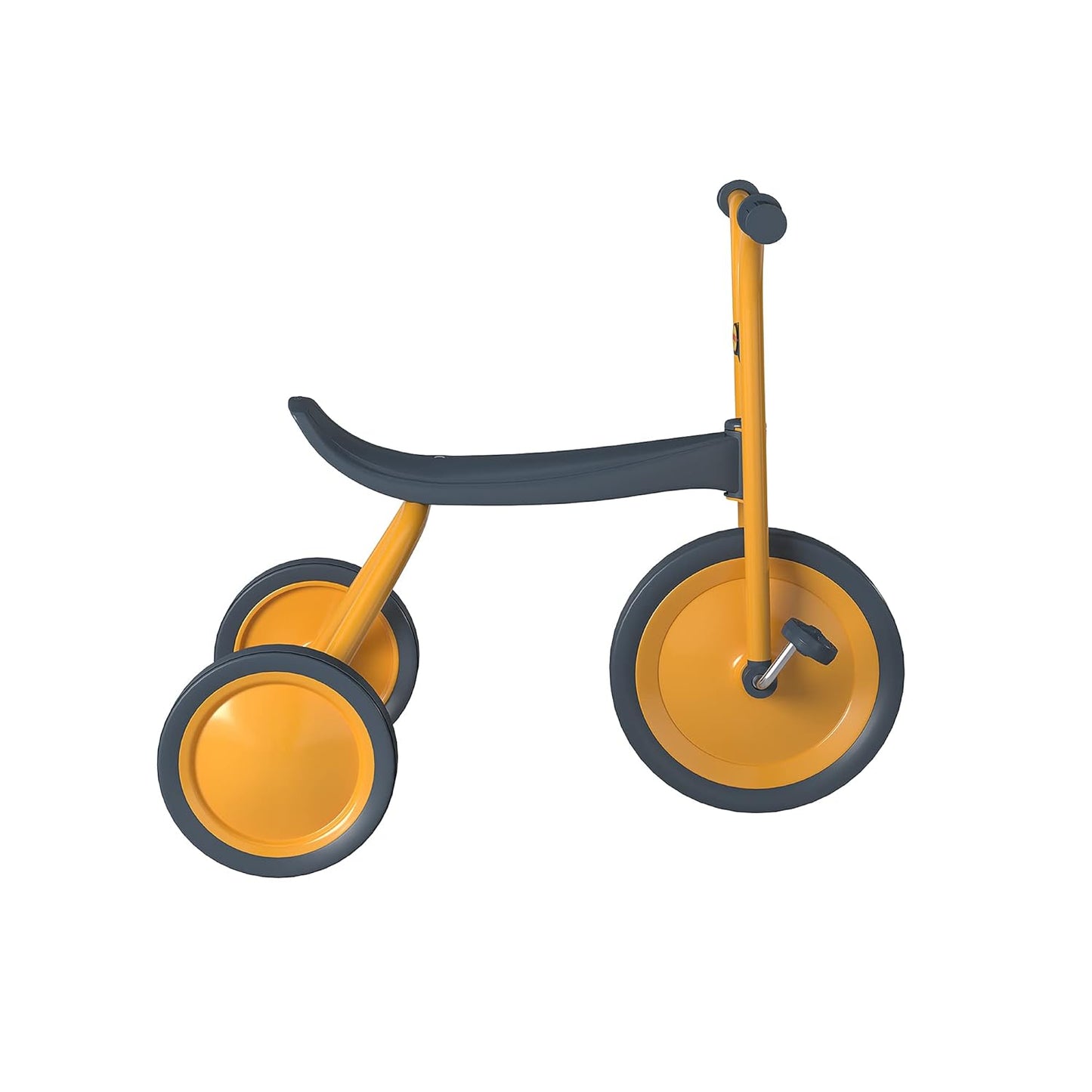 Angeles MyRider Midi 14.5" Toddler Tricycle, Adjustable Kids Tricycle with Rubber Wheels, Yellow/Black