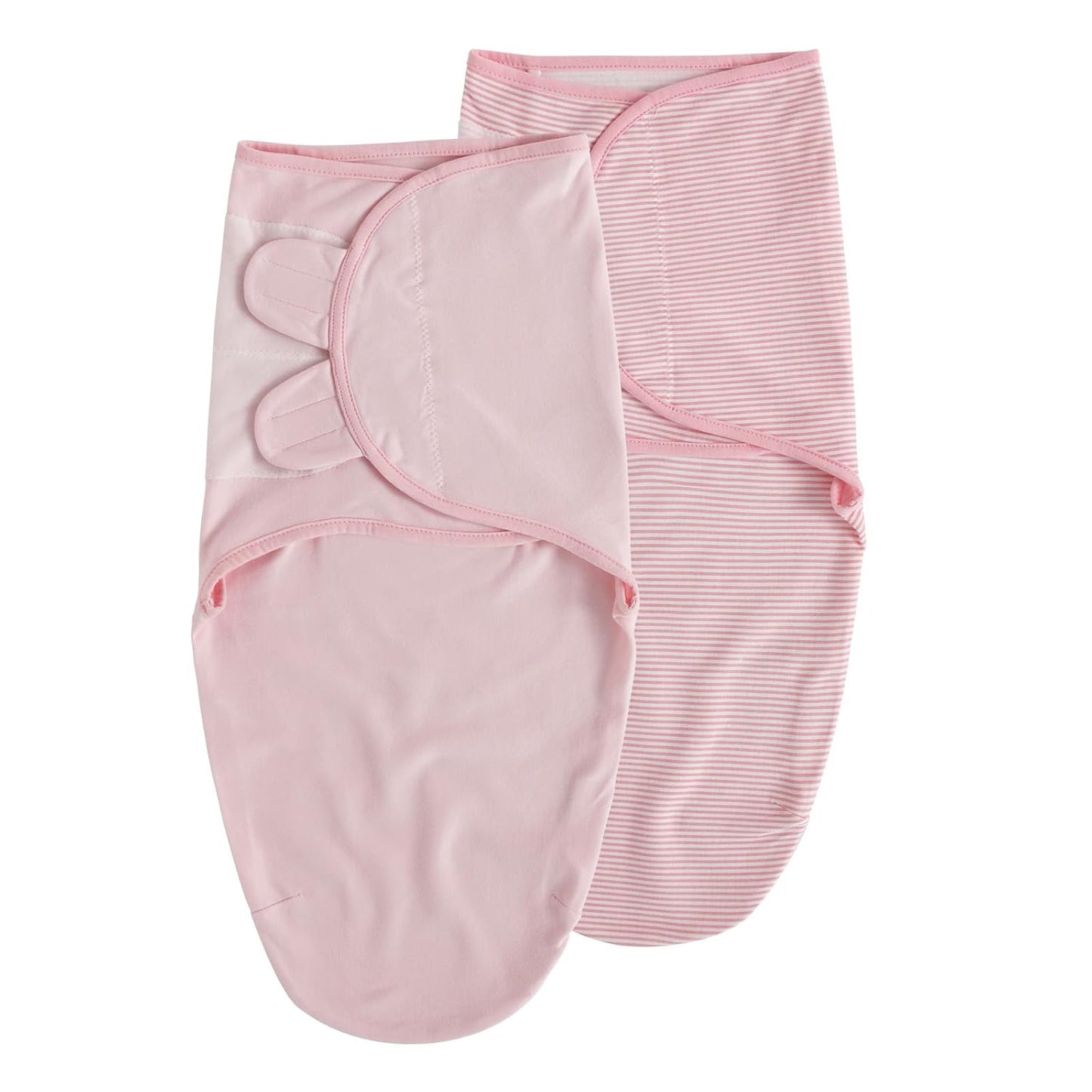 Organic Baby Swaddle Sleep Sacks, 2-Pack Swaddles for Newborns Baby Essentials, Infant 0-3 Months, 100% Cotton Soft & Snug Adjustable Wrap Nursery Swaddling Blankets Improves Sleep