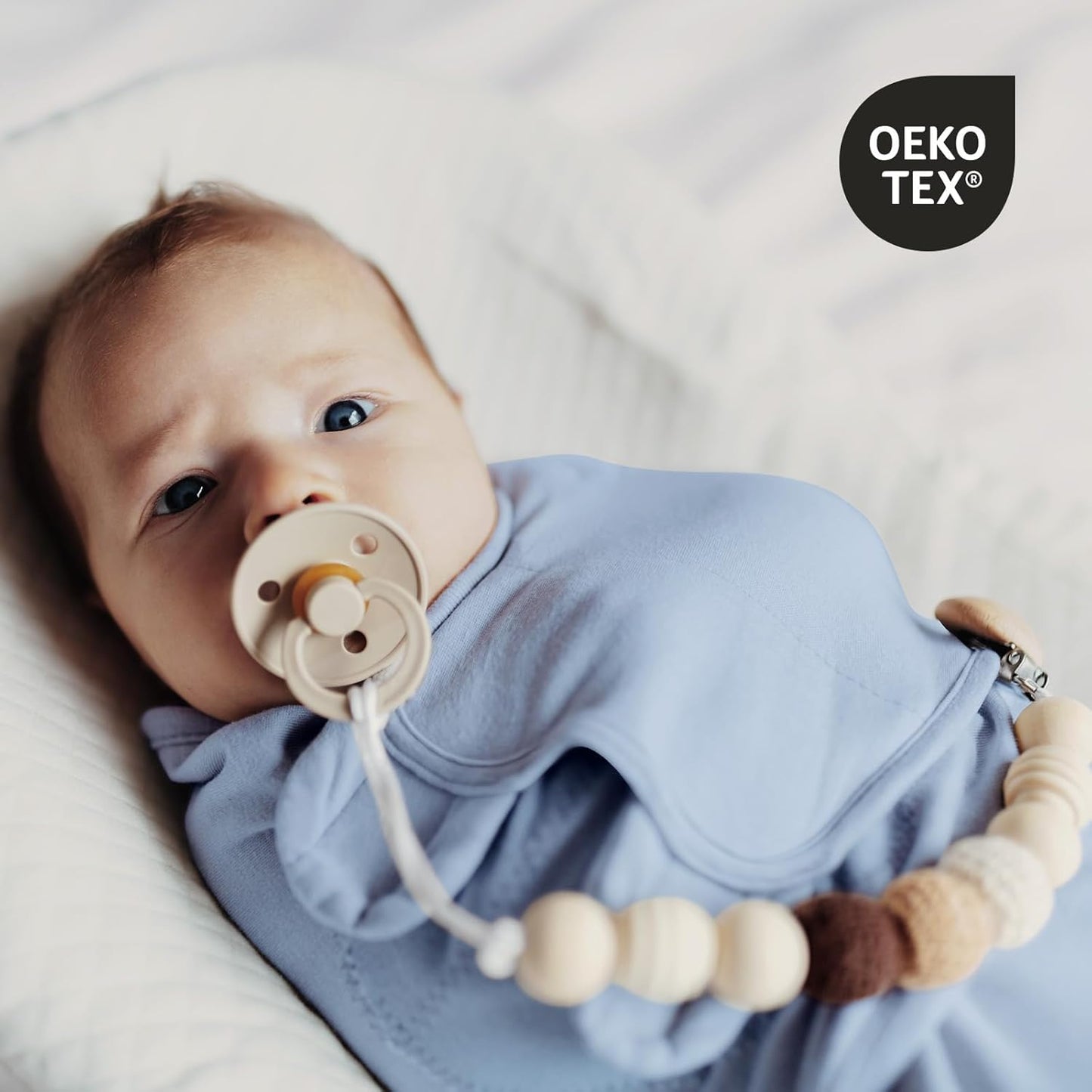 Organic Baby Swaddle Sleep Sacks, 2-Pack Swaddles for Newborns Baby Essentials, Infant 0-3 Months, 100% Cotton Soft & Snug Adjustable Wrap Nursery Swaddling Blankets Improves Sleep