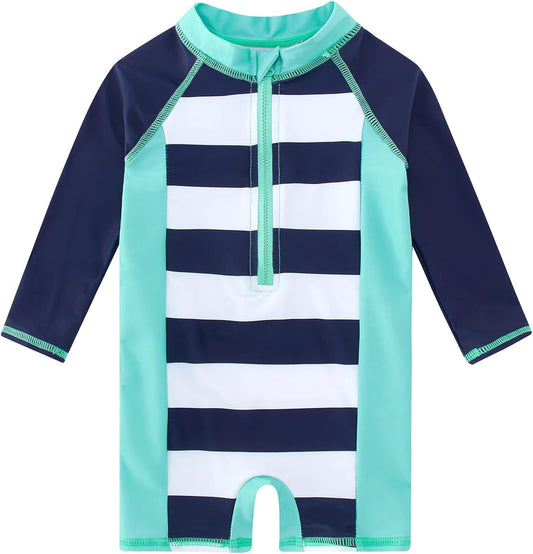 Funnycokid Baby Swimsuit Boy Toddler Bathing Suit Rash Guard UPF 50+ Swimwear 6 Months-4T