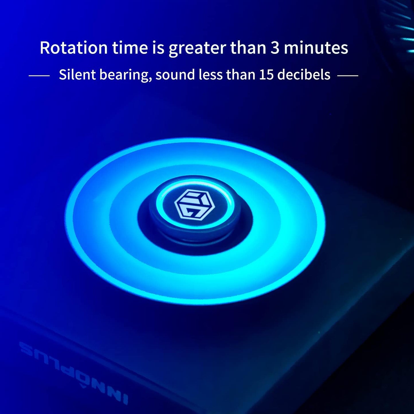 Fidget Spinners, Fidget Spinners Toy, Stress Anxiety ADHD Relief Figets Toy, Spinner Gifts for Adults and Kids, Metal Finger Hand Toy with Luminous Light, Absorb Solar Light Then Release in Dark