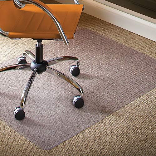 ES Robbins High Pile Carpet Chair Mat, Rectangle 46"x60" Beveled Edge - Image 4