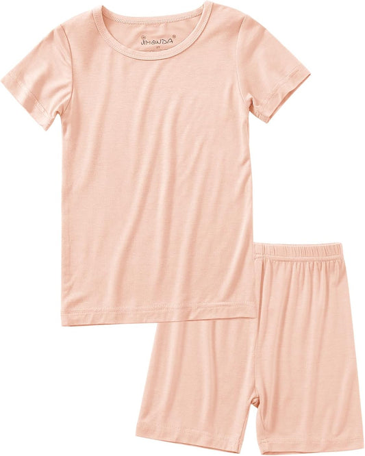 Jimonda Baby Boys Girls Pajama Sets Toddler Sleepwear Cool Jammies 2pcs Viscose from Bamboo PJs 18M-8Y