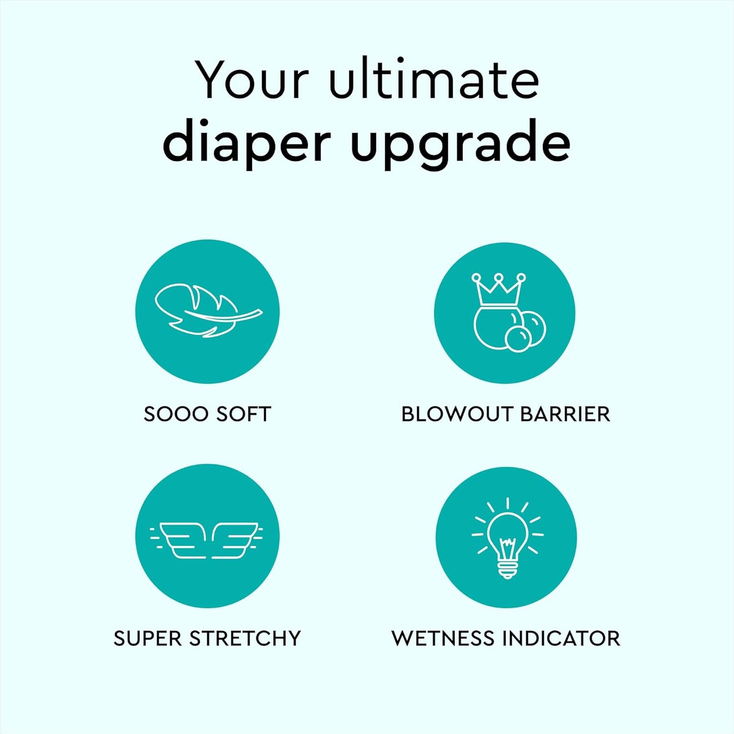 Baby Diapers - Size 8 (37+ lbs), Half-Monthly Supply (90 Count), Leak Protection, Skin-Friendly, Ultrasoft, Perfume- & Chlorine-Free, Hypoallergenic, Dermatologist Tested, Oeko-TEX®