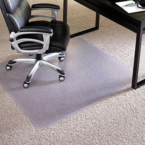 ES Robbins High Pile Carpet Chair Mat, Rectangle 46"x60" Beveled Edge - Image 2