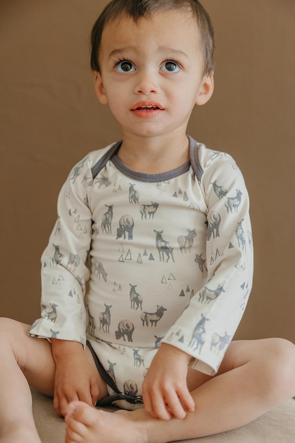 Copper Pearl Long Sleeve Bodysuit Baby: Ultra Soft Baby for Newborns, Boys, and Girls - Stylish, Comfortable, Overlap Shoulders, Premium Knit Fabric - 18-24 Months, Cody