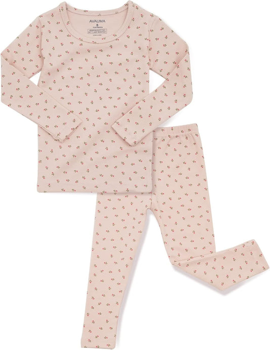 AVAUMA Baby Boys Girls Pajama Set 6M-7T Kids Cute Toddler Snug fit Pattern Design Pjs Cotton Sleepwear