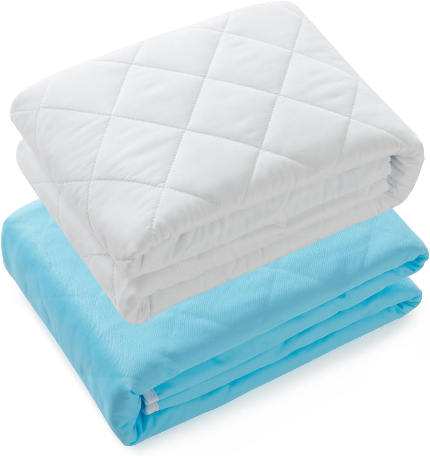 KANECH Washable Waterproof Incontinence Bed Pads - 34"x52"(2Pack) - Heavy Absorbency Reusable Underpads for Adults, Elderly and Kids - Slip Resistant Mattress Protector