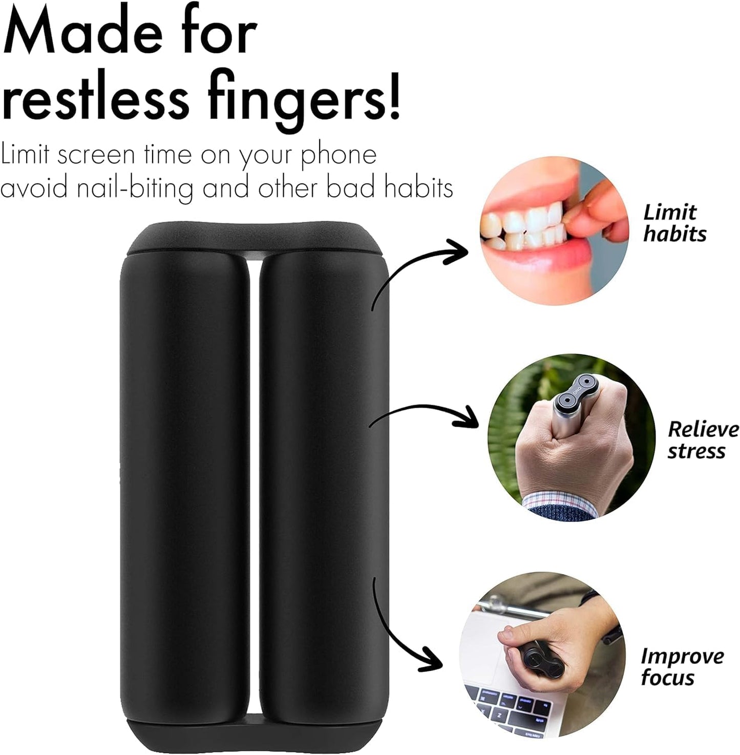 ONO Roller - Handheld Fidget Toy for Adults | Help Relieve Stress, Anxiety, Tension | Promotes Focus, Clarity | Compact, Portable Design