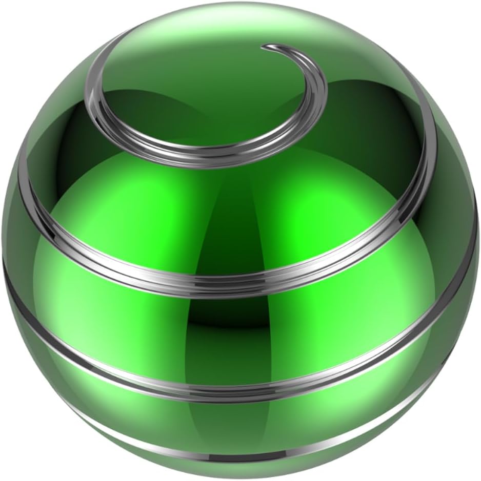 Kinetic Desk Toys, 1.54'' Kinetic Spinning Desk Toys for Kids Adults, Fidget Toys for Party Favors, Christmas Stocking Stuffers, Easter Basket (39MM, Green-A)