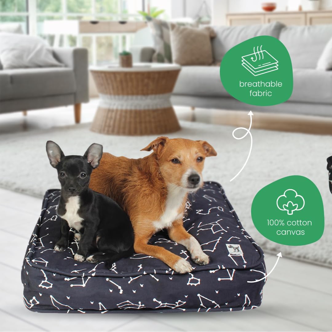 Molly Mutt Large Crib Mattress Cover - Rocketman Print - Measures 27”x52”x5”- 100% Cotton - Durable - Breathable - Sustainable - Machine Washable Dog Bed Cover