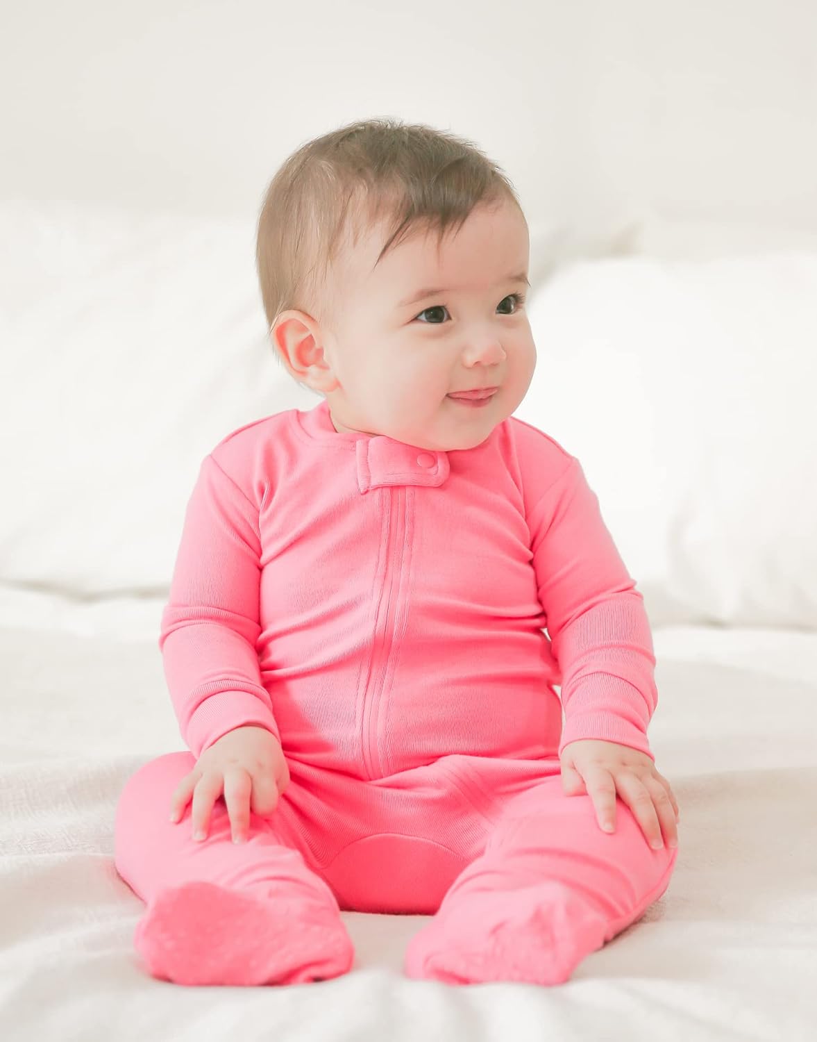 VAENAIT BABY Infant Toddler Boys Girls Footed One-Piece Sleep and Play Premium Modal Pajamas 1-2 Pieces