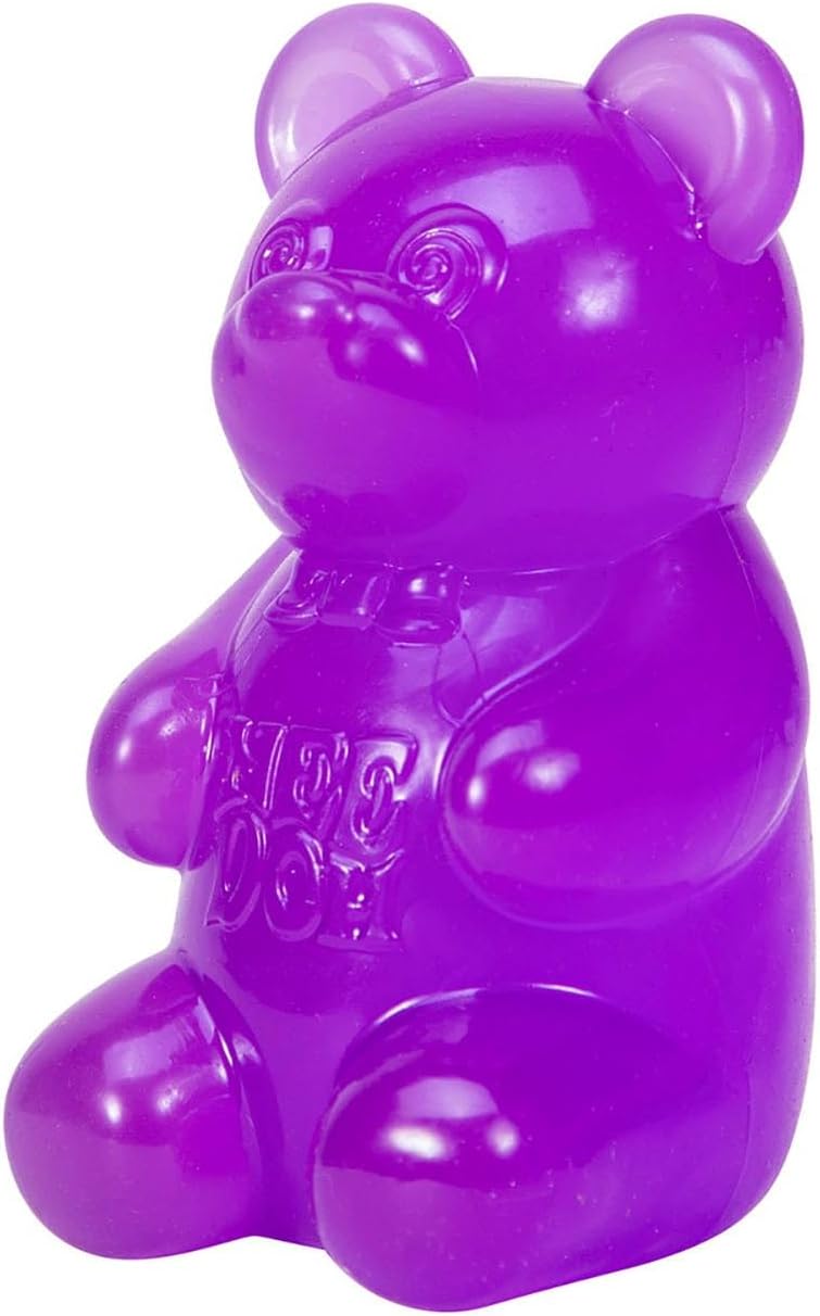 Schylling NeeDoh Gummy Bear - Sensory Fidget Toy - Assorted Colors - Ages 3 to Adult (Pack of 1)
