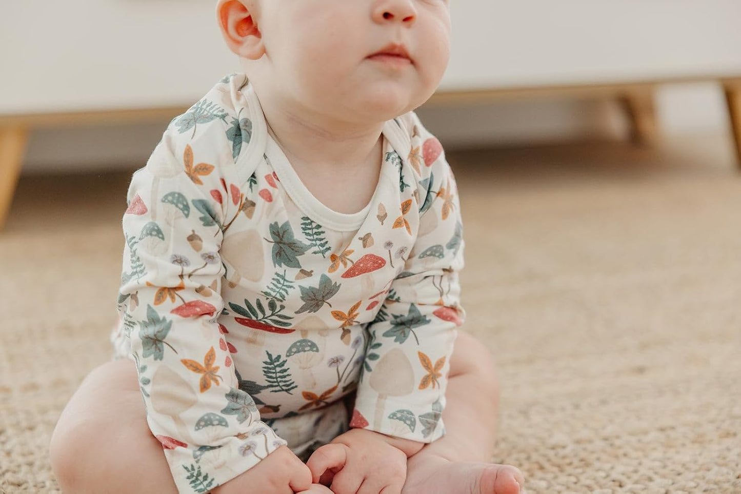 Copper Pearl Long Sleeve Bodysuit Baby: Ultra Soft Baby for Newborns, Boys, and Girls - Stylish, Comfortable, Overlap Shoulders, Premium Knit Fabric - 18-24 Months, Ivy