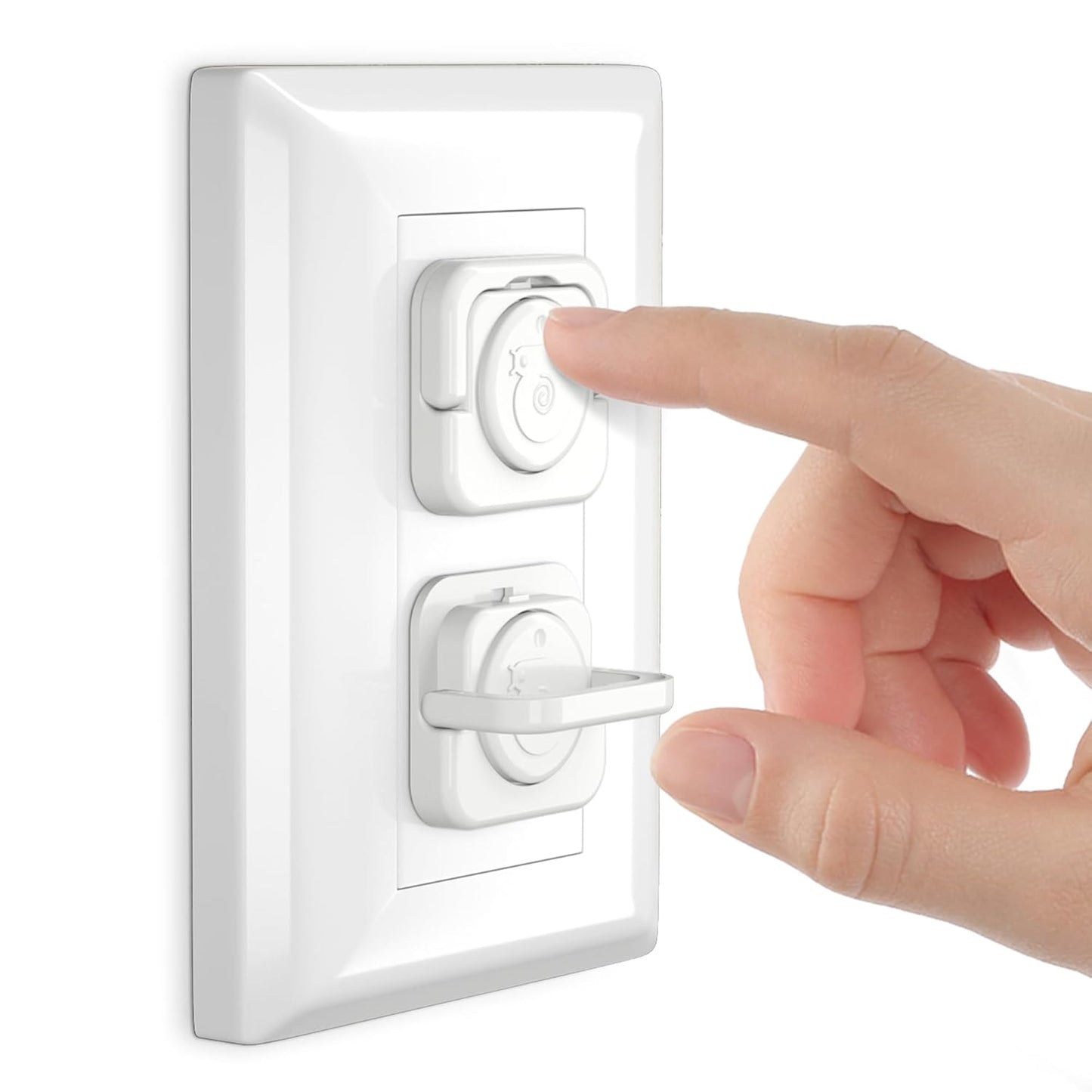 Baby Proofing Outlet Covers(45 Pack), Baby Proof Plug Covers with Hidden Pull Handle for Child Safety, Electric Socket Covers, Plug Protectors to Prevent Power Shock (White)