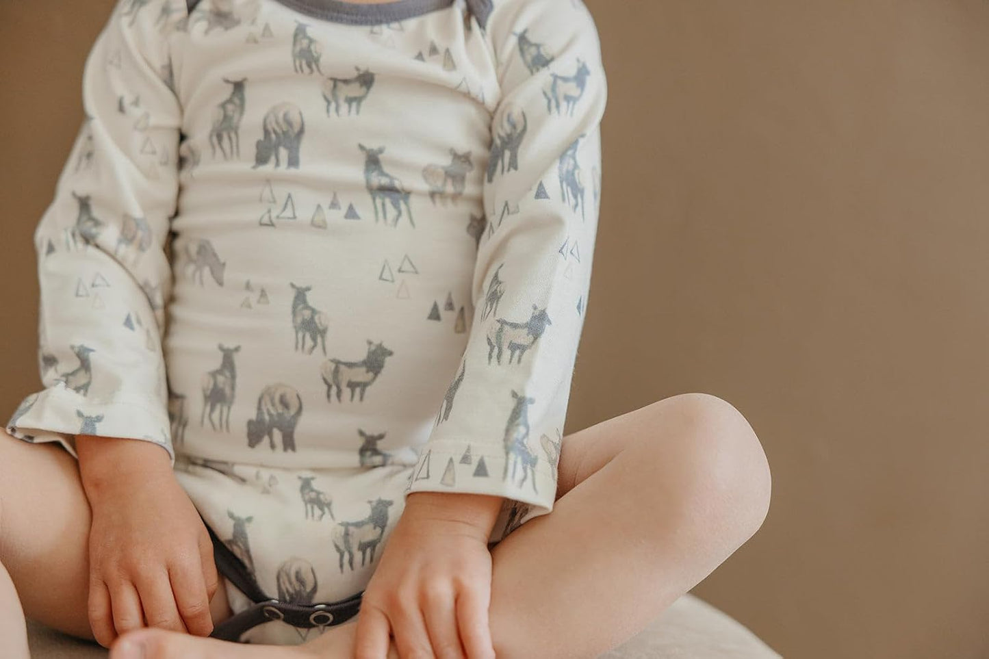 Copper Pearl Long Sleeve Bodysuit Baby: Ultra Soft Baby for Newborns, Boys, and Girls - Stylish, Comfortable, Overlap Shoulders, Premium Knit Fabric - 3-6 Months, Cody