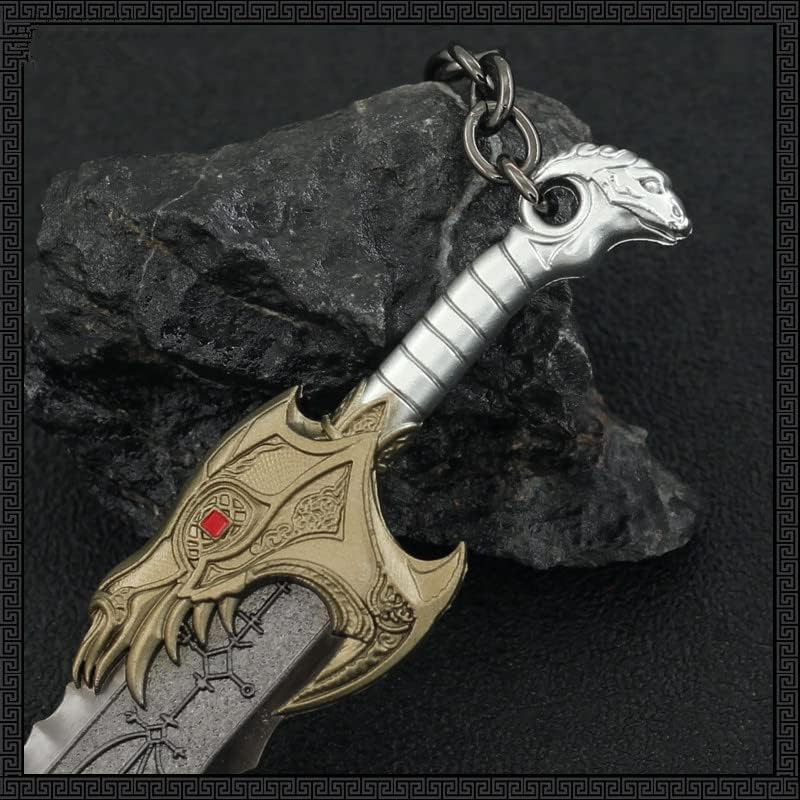 God of War Ragnarök Kratos Blades of Chaos Action Figures Game Toy Collection Keychain Desk Decoration Backpack Pendant Gift