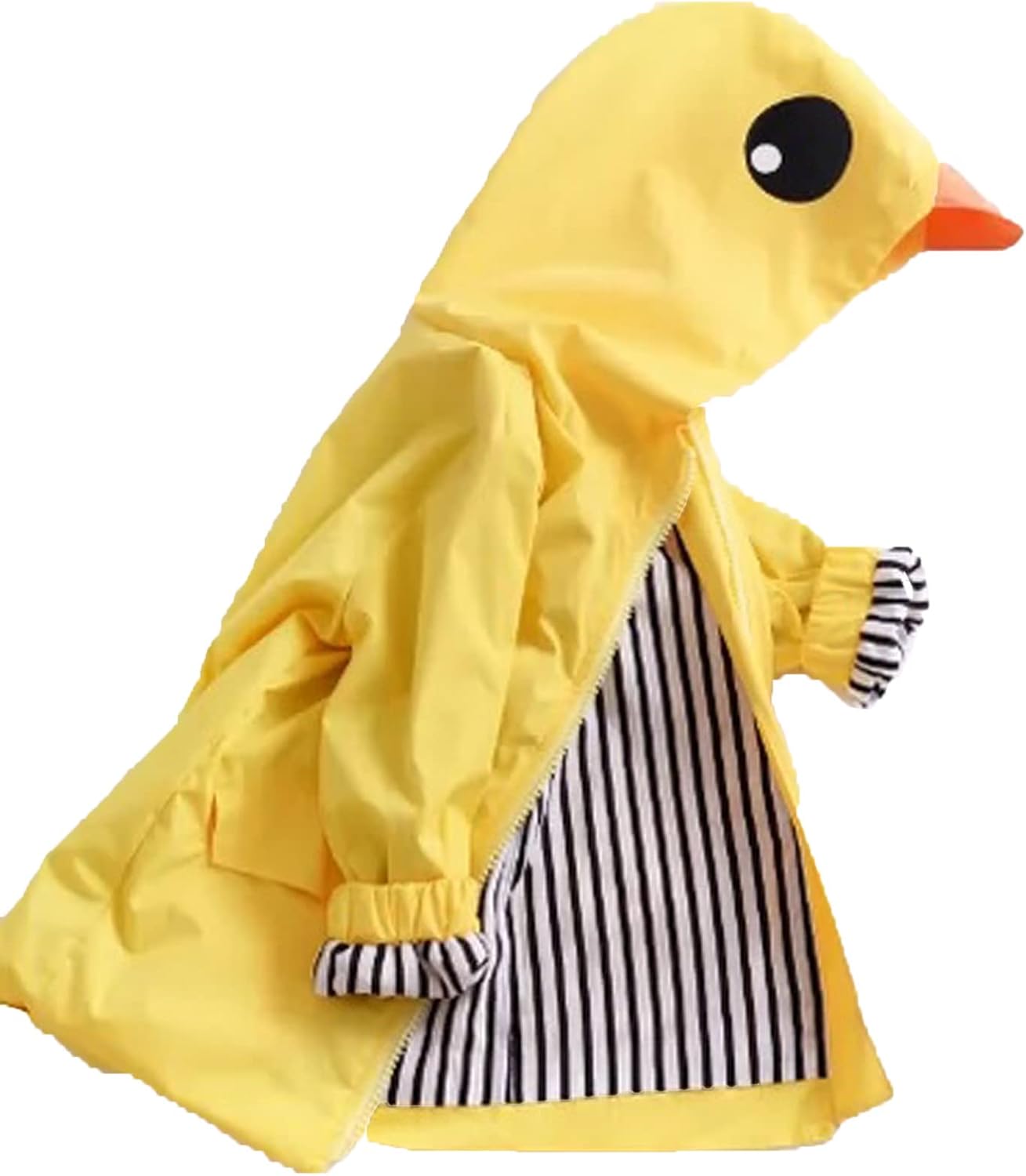 Toddler Baby Boy Girl Duck Rain Jacket Cute Cartoon Yellow Raincoat Hoodie Kids Coat Windbreaker School Outfit
