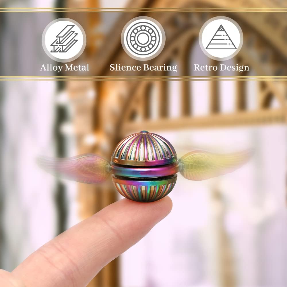 Magical Orb Fidget Spinners Toys Metal, Hand Finger Spinner Gifts for Kids Adults, Anti Anxiety Stress Relief Desk Toy Silence Bearing with Case Party Favors for Christmas Birthday Easter