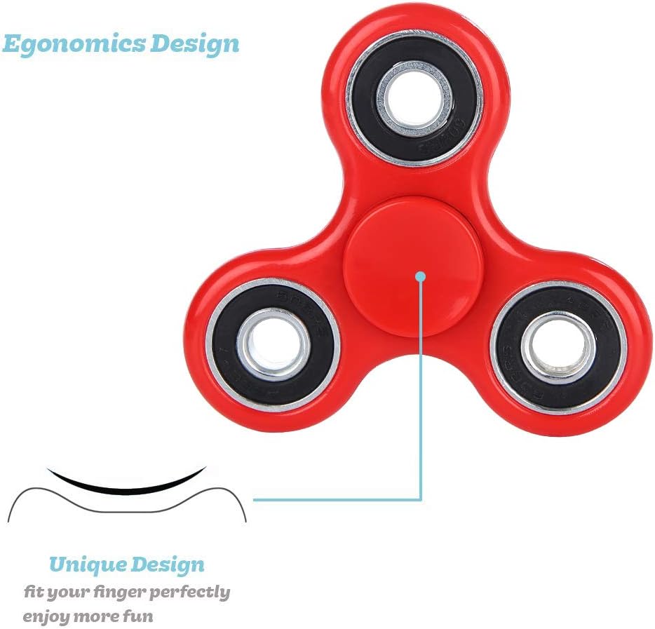 SCIONE Fidget Spinners Toys 5 Pack, Sensory Hand Fidget Pack Bulk, Anxiety Toys Stress Relief Reducer, Halloween Party Favors for Kids Adults Goodie Bag Stuffers, Kids Classroom Prizes
