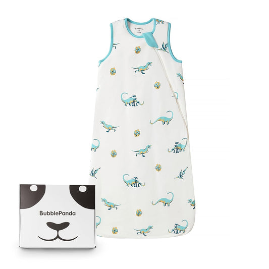 BubblePanda Rayon Made from Bamboo Sleep Sack 12-18 Months 0.5 Tog Soft Lightweight Toddler Sleep Sack 1t for Babies 2-Way Zipper Wearable Blanket Baby 12 Months