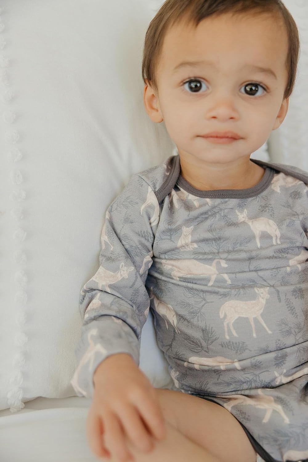 Copper Pearl Long Sleeve Bodysuit Baby: Ultra Soft Baby for Newborns, Boys, and Girls - Stylish, Comfortable, Overlap Shoulders, Premium Knit Fabric - 3-6 Months, Timber