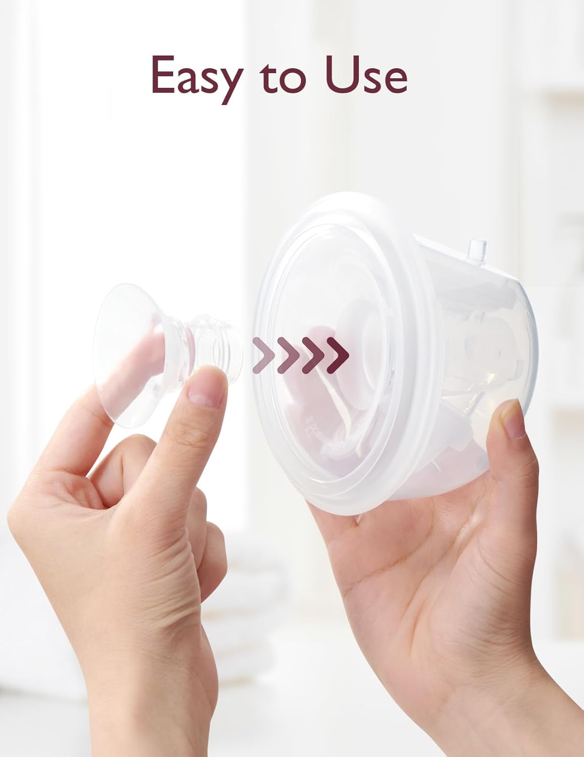 Momcozy Flange Insert 15mm Compatible with 24mm Flange/Shield of Most Pumps, Insert for Breast Pump Replacement Accessories, 4PCS 15mm