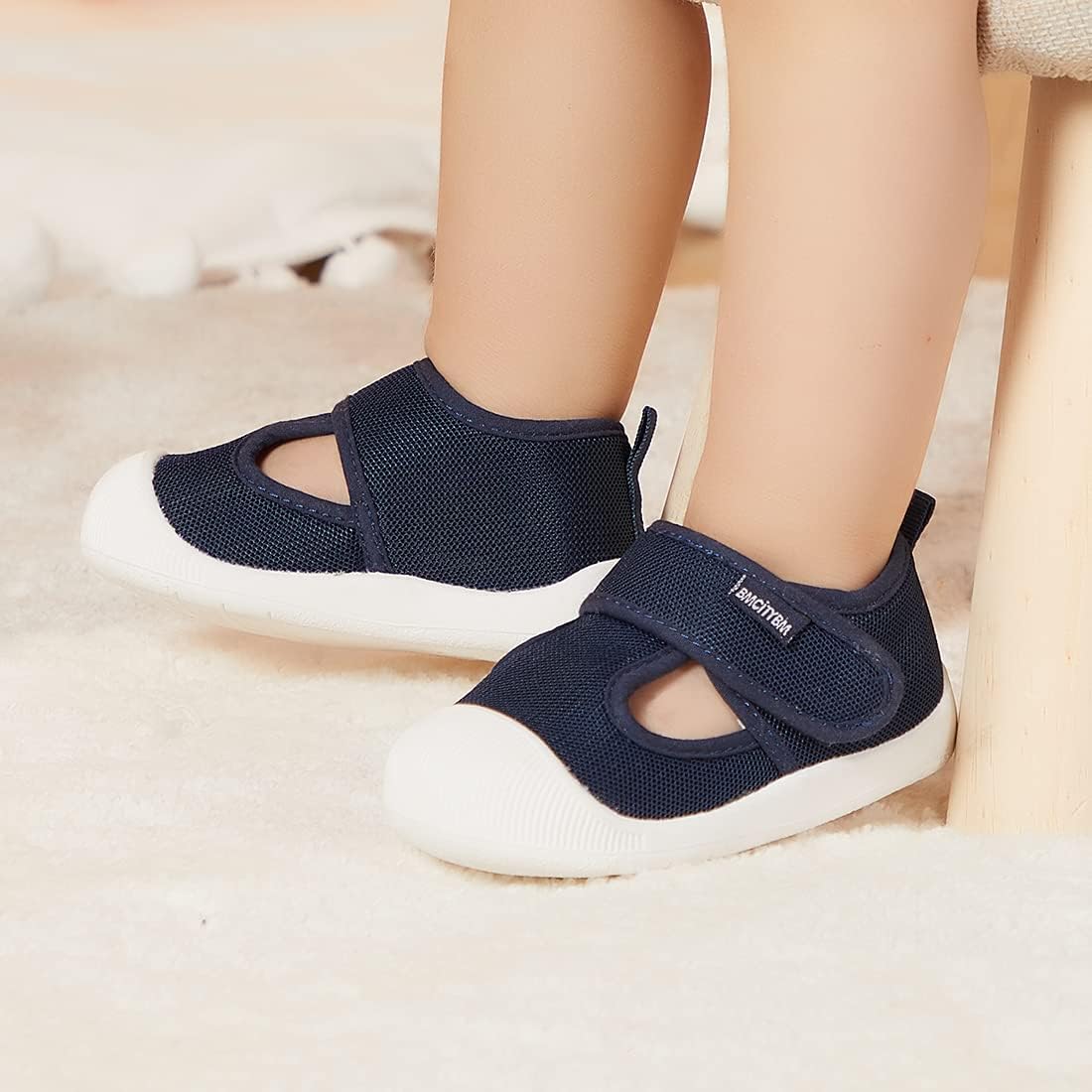 BMCiTYBM Baby Sneakers Girls Boys Lightweight Breathable Mesh First Walkers Shoes 6-24 Months