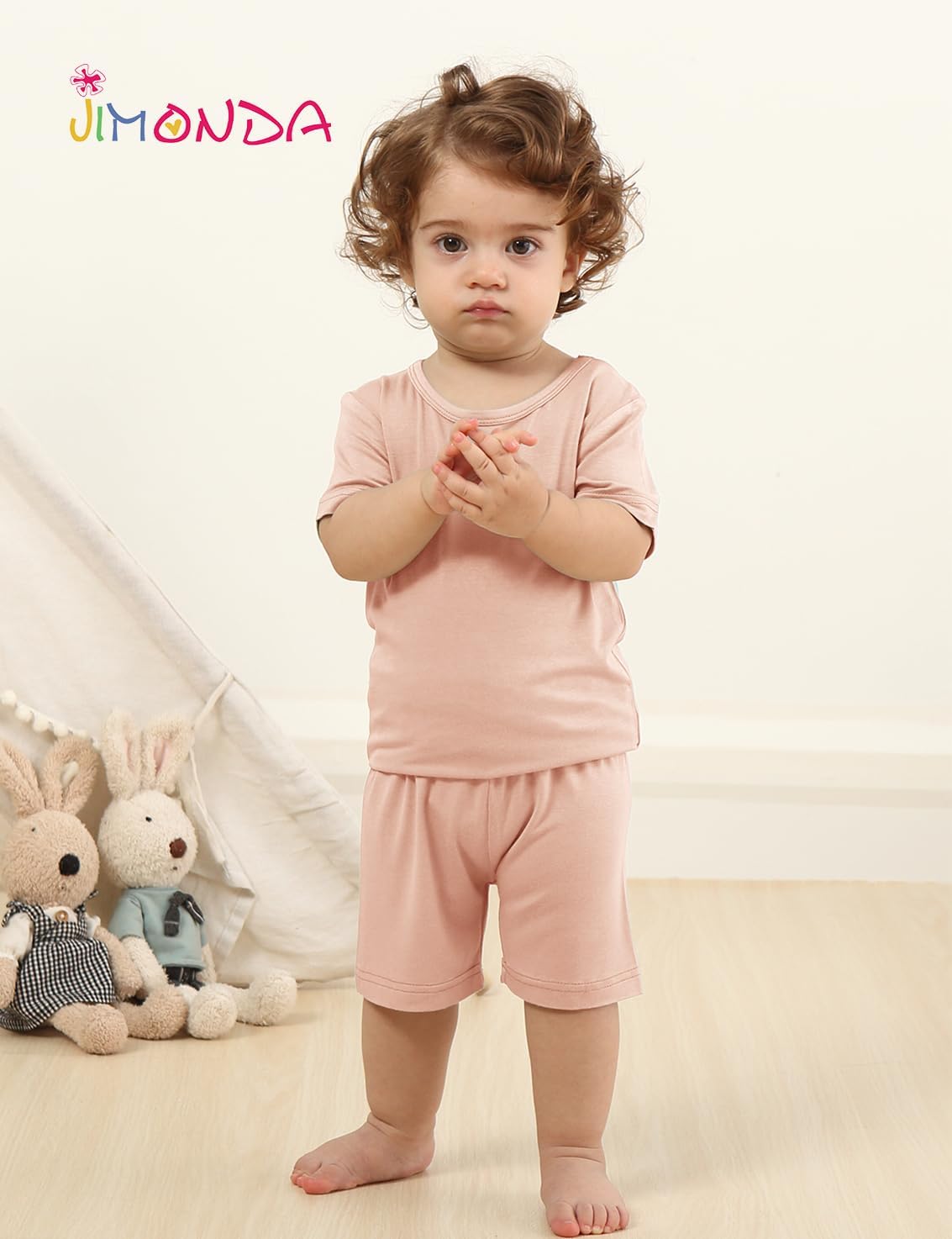 Jimonda Baby Boys Girls Pajama Sets Toddler Sleepwear Cool Jammies 2pcs Viscose from Bamboo PJs 18M-8Y
