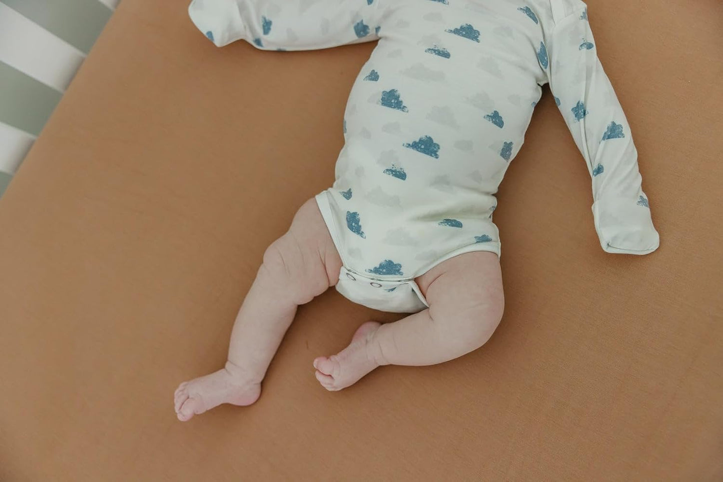 Copper Pearl Long Sleeve Bodysuit Baby: Ultra Soft Baby for Newborns, Boys, and Girls - Stylish, Comfortable, Overlap Shoulders, Premium Knit Fabric - Newborn, Dream