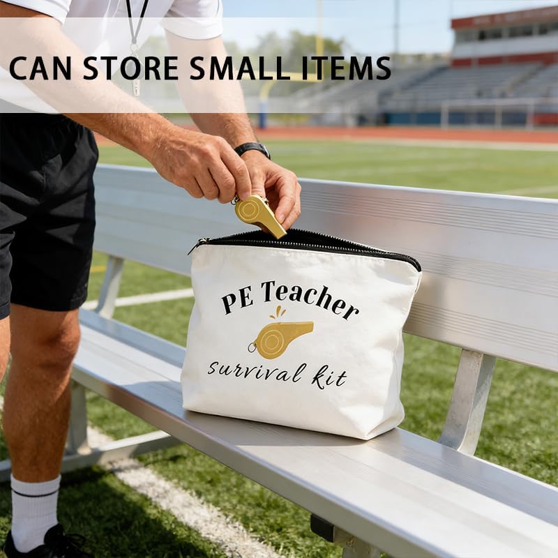 Funny PE Teacher Survival Kit Zipper Bag - Image 4