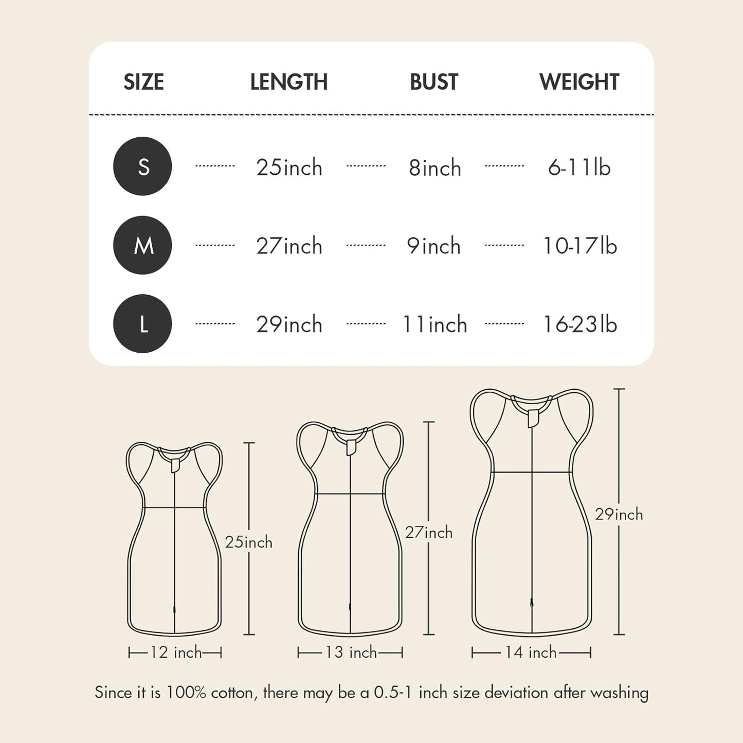 Baby Swaddle 3-6 Month - Arms Up Swaddles, Baby Transitional Swaddle Sleep Sack for Newborn, Cuff Removable Design, Cute Little Bear Breathable Cotton Newborn Transition Sacks