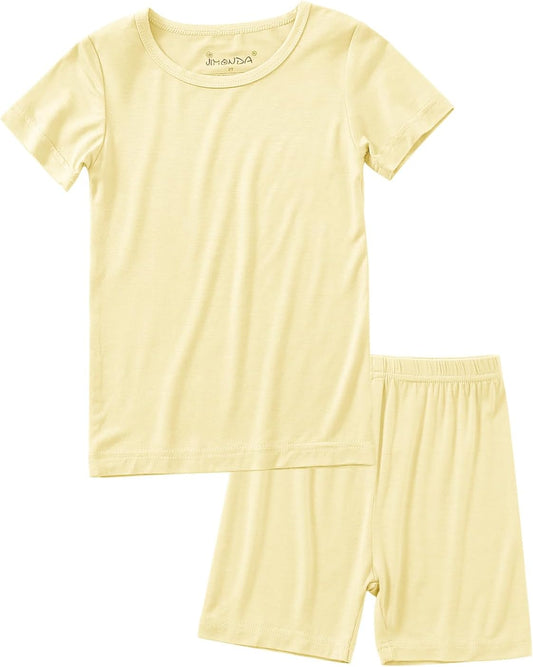 Jimonda Baby Boys Girls Pajama Sets Toddler Sleepwear Cool Jammies 2pcs Viscose from Bamboo PJs 18M-8Y