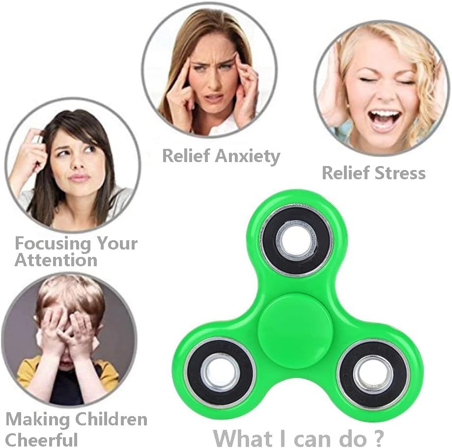 SCIONE Fidget Spinners Toys 5 Pack, Sensory Hand Fidget Pack Bulk, Anxiety Toys Stress Relief Reducer, Halloween Party Favors for Kids Adults Goodie Bag Stuffers, Kids Classroom Prizes