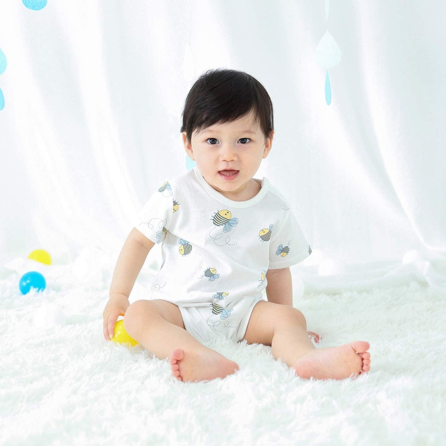 pureborn Baby Boys Girls Bodysuit Super Soft Cotton Romper 0-24 Months