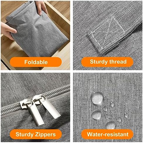2 Pack 85L Comforter Storage Bags, Extra Large Bedding Storage Bags - Image 3