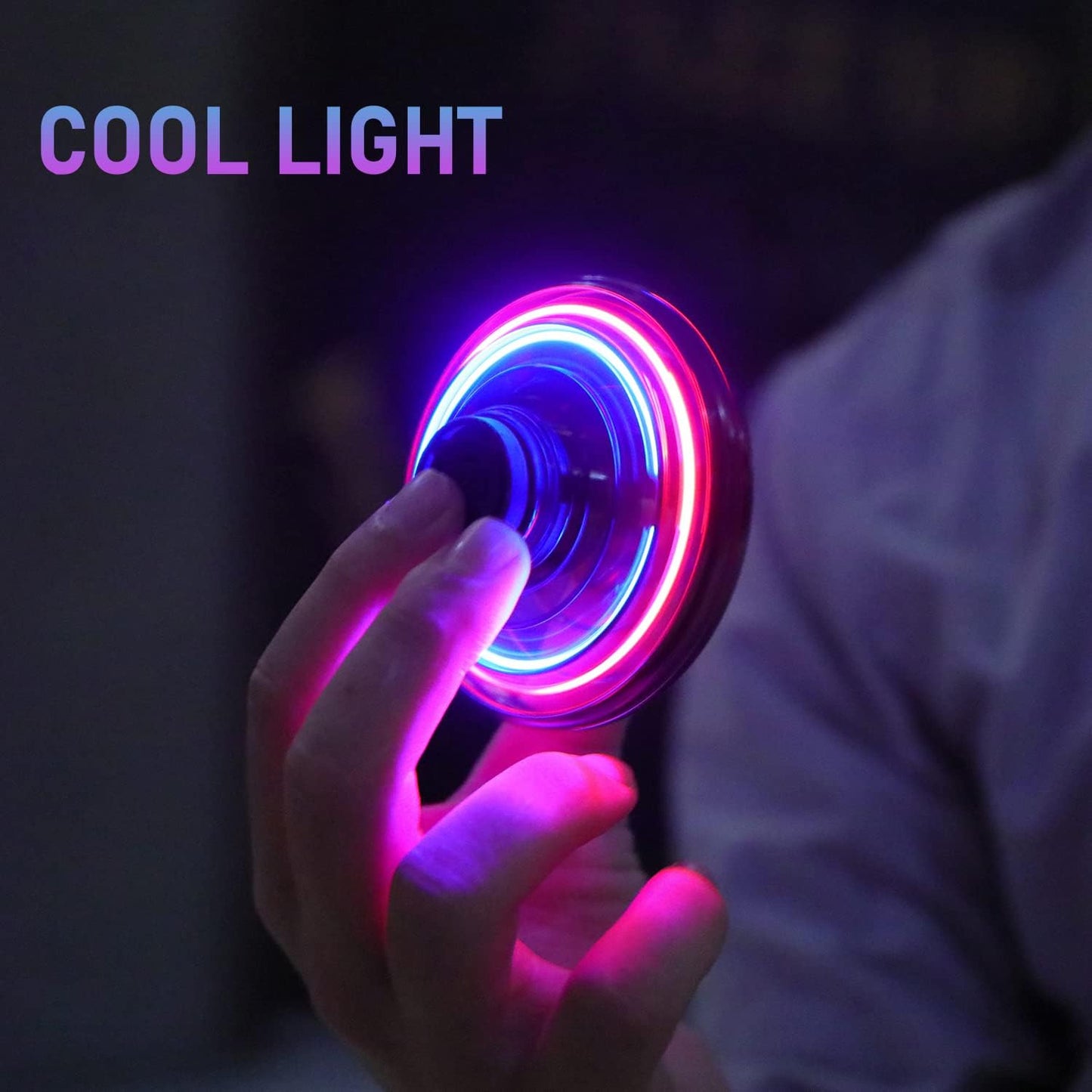 Hand Operated Mini Drones, Fidget Flying Spinner with Lights, UFO Drone Flying Toys, Cool Stuff Gadgets Christmas Birthday Gifts for Boys Girls Teens 8 9 10 11+