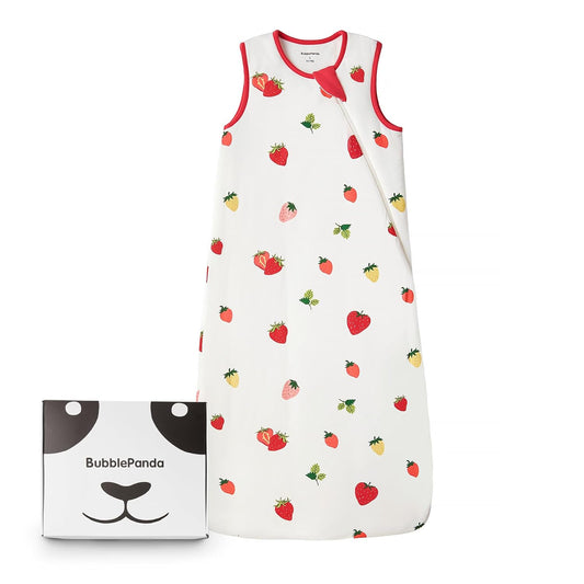BubblePanda Rayon Made from Bamboo Sleep Sack 0-6 Months 0.5 Tog Soft Newborn Sleep Sack 3-6 Months for Infant Babies 2-Way Zipper Wearable Blanket Baby 0-3 Months