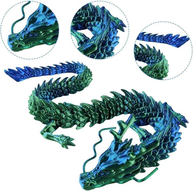 Executive Desk Toys Easter Egg, 3D Printed Dragon, 3D Dragon Eggs with Dragon Inside, Dragon Toy Dragon Egg Fidget Toy, Fidget Toys for Autism/ADHD (Laser Green)